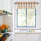 thumbnail image 1 of PiccoCasa 2Pcs Panel de Cortina Pequeña para Ventana Bloqueo Cocina, Beige 52 x 18 Pulgadas, 1 of 7