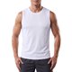 thumbnail image 1 of INSPIRE CHIC Camiseta sin mangas de gimnasio para hombre, transpirable, de verano, L blanca, 1 of 5
