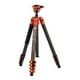 thumbnail image 1 of Trípode Fotopro X-Airfly ligero de viaje, 160 cm, color naranja, 1 of 3
