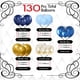 thumbnail image 3 of Kit de arco de globos Archloon azul de 134 piezas con metálicos y confeti, 3 of 8
