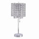 thumbnail image 4 of Lámpara de mesa Benzara Chandelier Crystal Tubular Chrome, 4 of 6