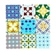 thumbnail image 2 of Set 4 Posavasos Colorido Ceramica Y Corcho 4 Piezas Cuadrado M4, 2 of 2