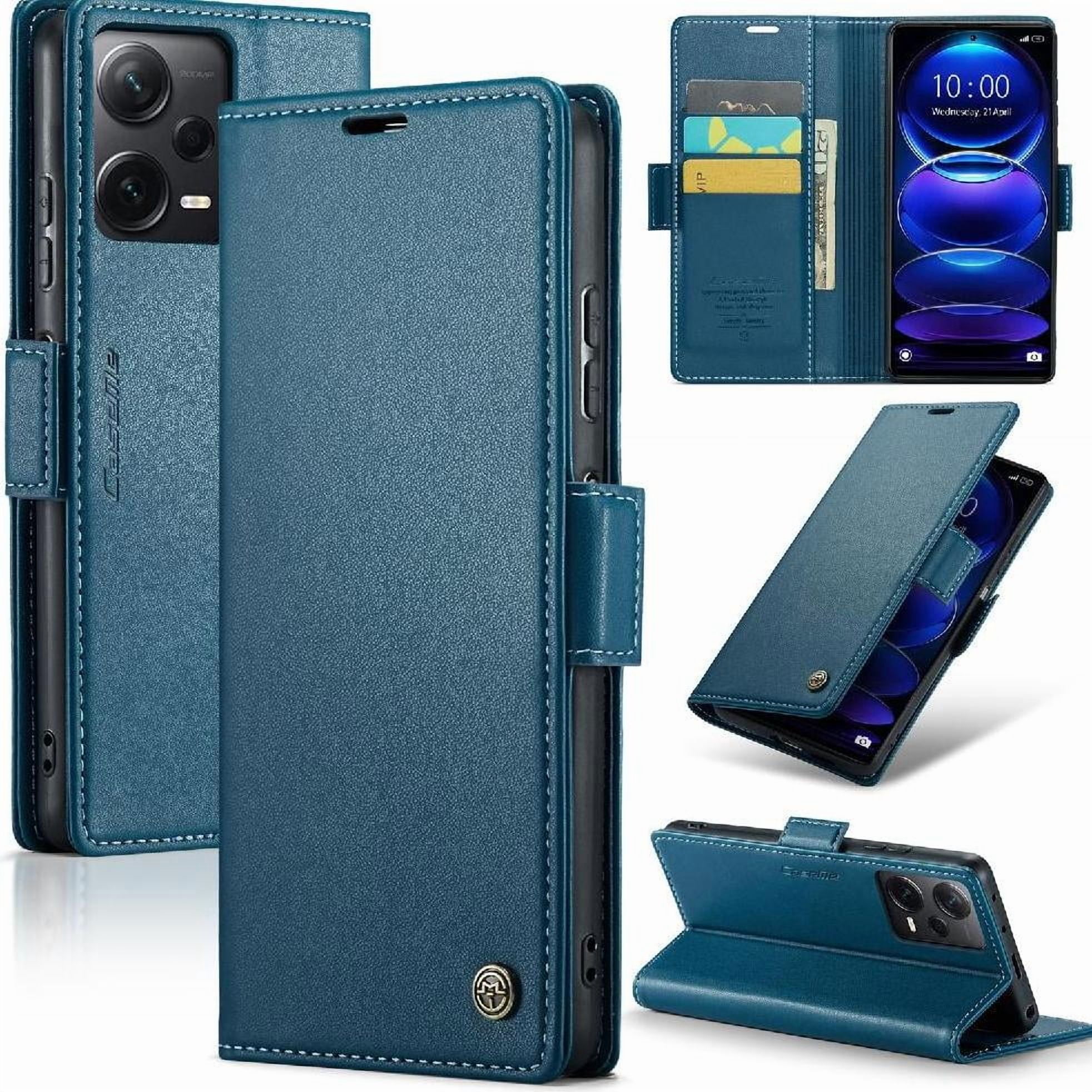Case Me - Caseme Tipo Cartera Xiaomi Redmi Note 12 Pro Plus Con Cierre Magnético, Rfid, Tarjetero, Soporte, Carga Inalámbrica
