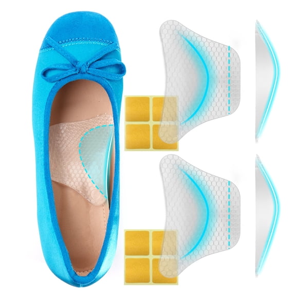 Plantilla de zapato para aliviar la fascitis plantar, soporte para el arco, 2 pares