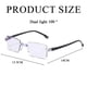 thumbnail image 3 of Gafas de presbicia con zoom inteligente y antiluz azul, sin marco y con doble luz para calle., 3 of 5