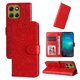 thumbnail image 2 of Funda tipo cartera FOXDOCK para Motorola Moto G86 , diseño girasol en relieve, cuero PU, cierre magnético, soporte y tarjetero, 2 of 5
