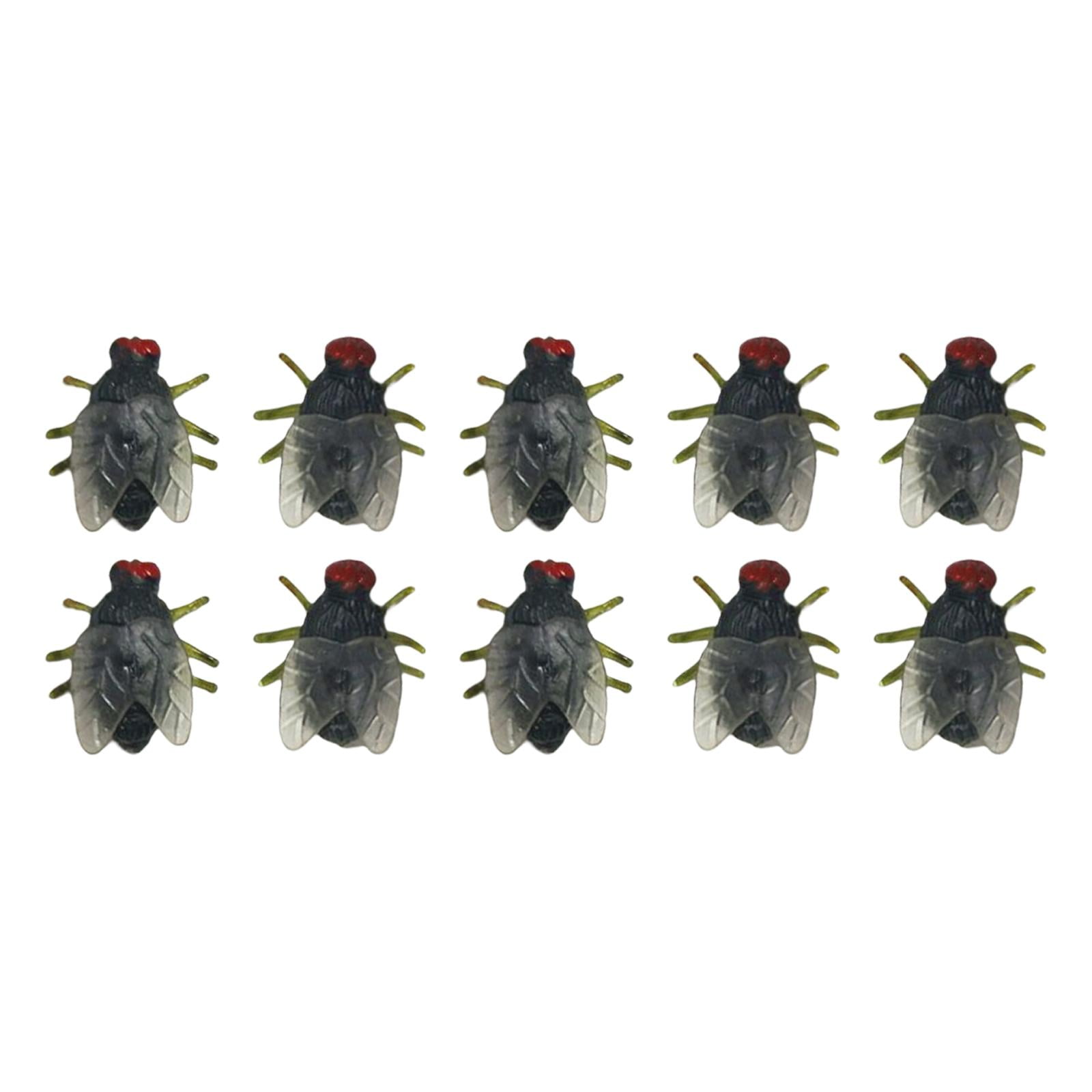 Magideal - Juguete De Simulación De Moscas, Juguete De Insectos, Broma, Truco, Moscas, Juguete Para Fiesta De Halloween, Día De Los Inocentes, Broma, Accesorios Largo