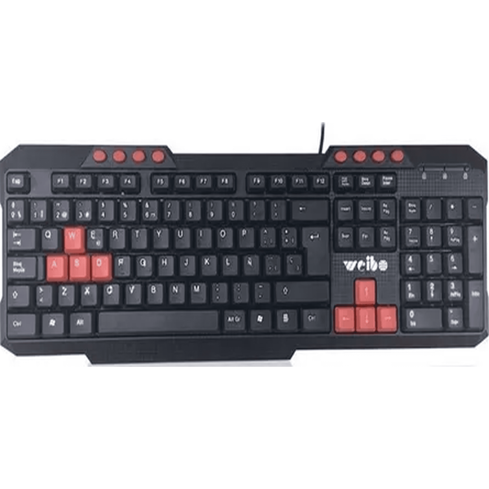 Genérico - Teclado Gamer Cable Qwerty Suspensión Standard