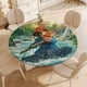 thumbnail image 4 of Paddington En Perú theme Fitted Round Tablecloths Elastic Edged Table Covers Waterproof Table Cloth For Kitchen Holiday Party Tables Decor 150cm, 4 of 6