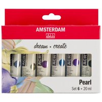Acrílico Amsterdam Pack 6 Colores 20Ml Perlados
