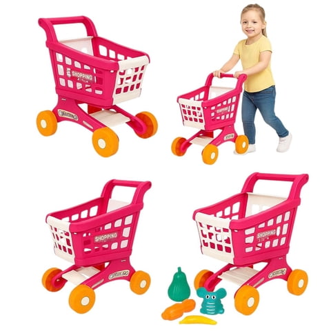 Genérico - Carrito De Supermercado Infantil Con Alimentosde Juguetes