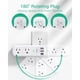 thumbnail image 2 of Regleta extensora con enchufe giratorio y protector contra sobretensiones, 6 tomas de corriente, 2 of 3