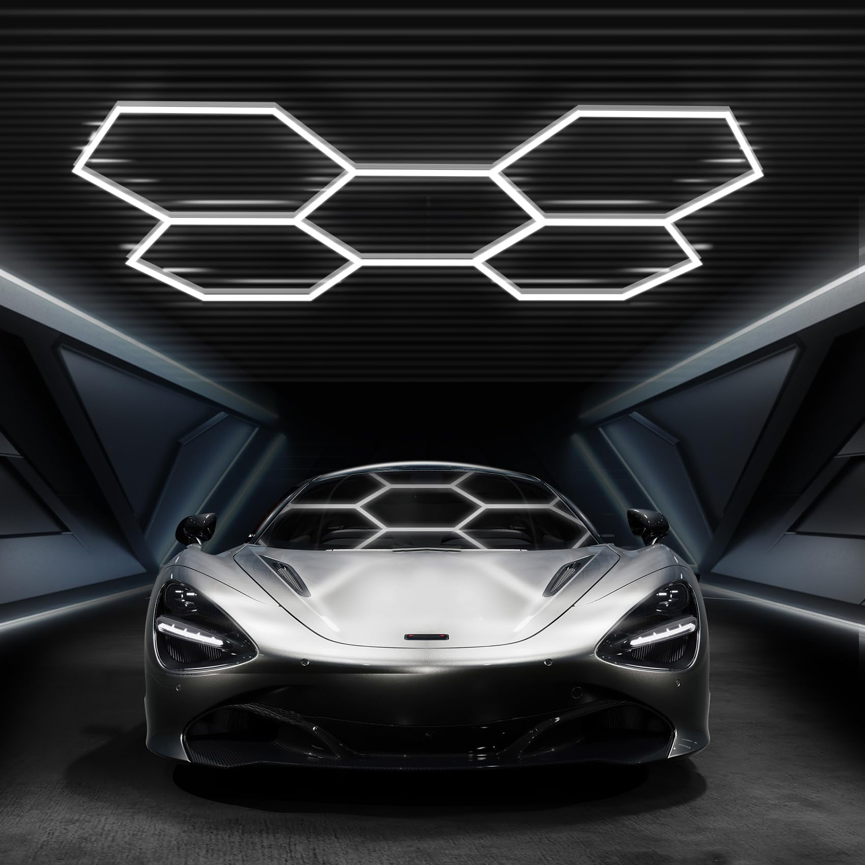 Luces De Garaje Feruerw Hexagon 168 W 18480 Lúmenes 6500 K 110 V