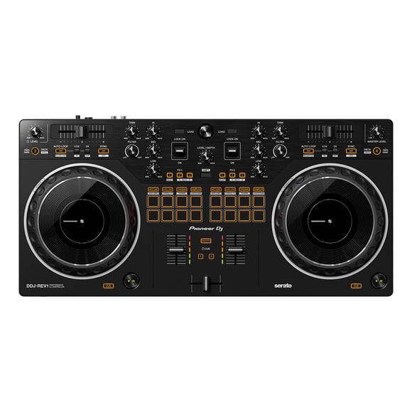 Controlador DJ Pioneer DJ DDJ-REV1 de 2 decks con entrada Serato y micrófono