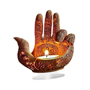 Magideal - Ornamento De Escritorio De Mano Centralpiece Table Decoración De Mesa 2D Decoración De Mesa Acrílico De Colección Acrílica Para Gabinete De Televisión