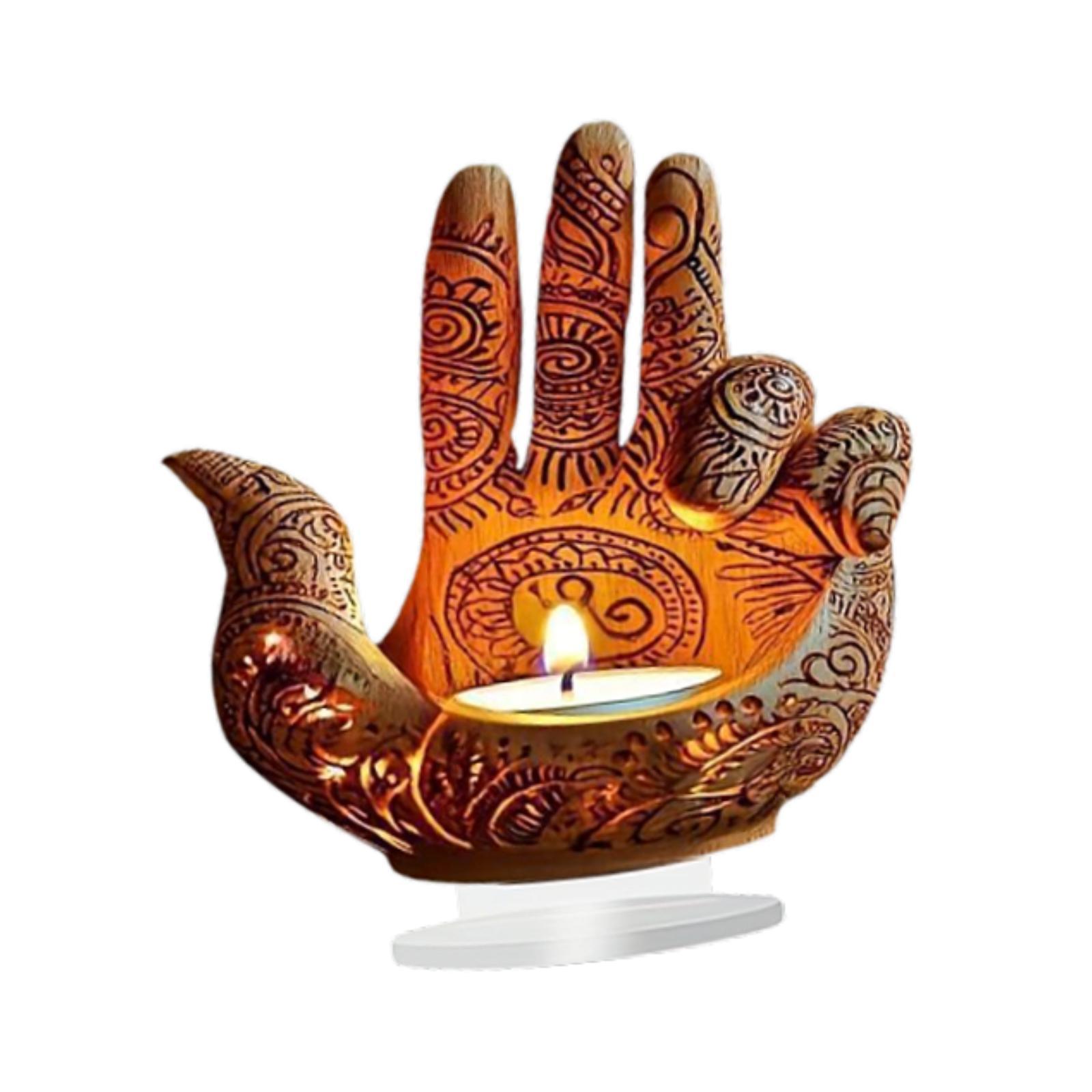 Magideal - Ornamento De Escritorio De Mano Centralpiece Table Decoración De Mesa 2D Decoración De Mesa Acrílico De Colección Acrílica Para Gabinete De Televisión