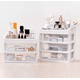 thumbnail image 3 of Organizador de cosméticos con 2 cajones para maquillaje, color transparente, 3 of 3