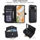 thumbnail image 4 of Para Google Pixel 9 Pro XL con Bloqueo RFID Multifuncional 2 en 1, Funda Billetera de Cuero PU Suave con Tapa Magnética, Múltiples Ranuras para Tarjetas, Bolsillo con Cierre, Correa de Hombro y, 4 of 9