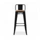 thumbnail image 2 of Piso Tolix Bajo Negro Madera Clara 77cm, 2 of 2