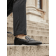 thumbnail image 1 of Mocasín de Cuero Hedder Negro con Tachuelas, 1 of 3