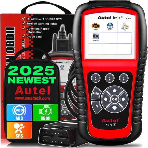 Herramienta De Diagnóstico Autolink Al619 Escáner Obd2 Abs srs can