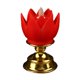 thumbnail image 4 of Luz De Loto Solemne Santa Luz Budista Para El Santuario Decorativo Al Aire Libre Rojo, 4 of 5