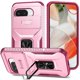 thumbnail image 1 of Funda Resistente para Google Pixel 9A con Tapa Deslizante y Protección Militar Rosa, 1 of 4