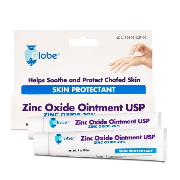 Pomada Globe Óxido de Zinc 20% 57 ml Paquete de 2