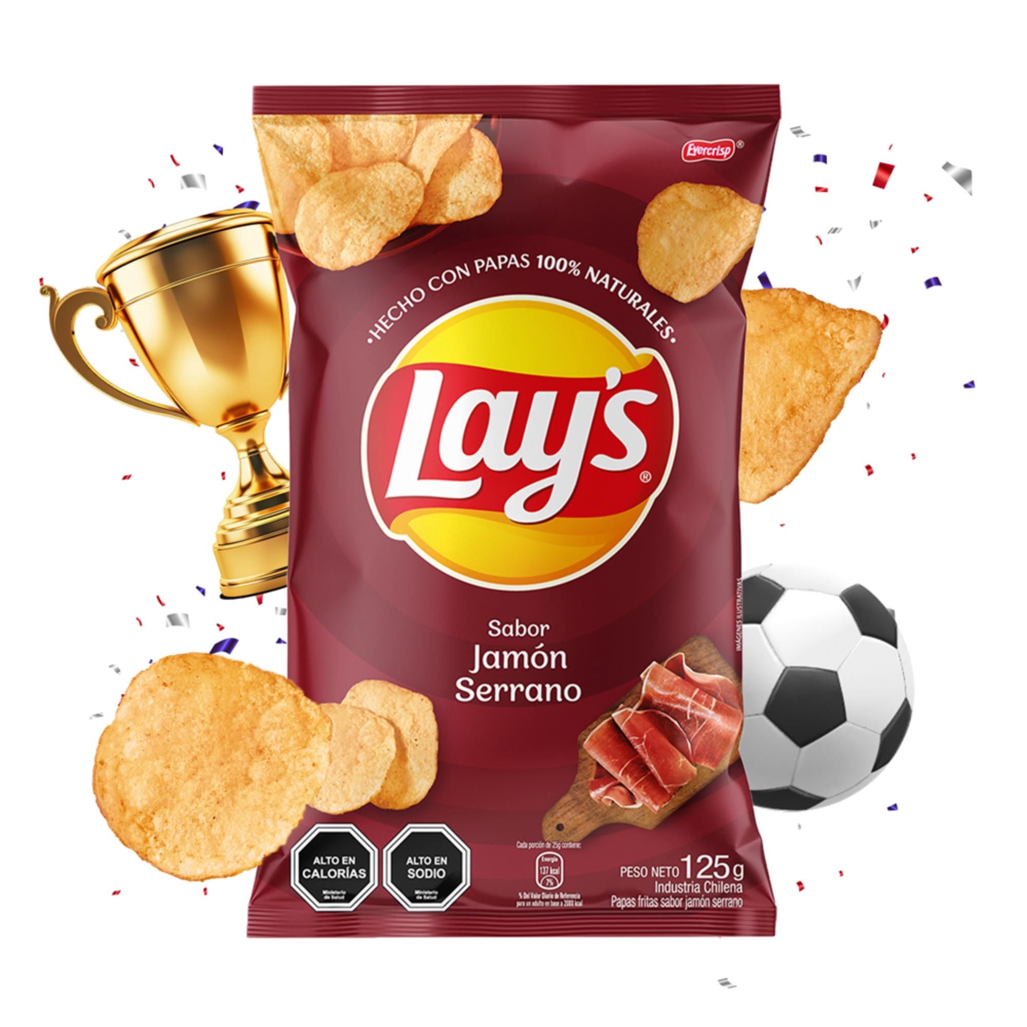 Papas Fritas Lay's Sabor Jamón Serrano 125g