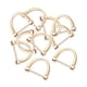 thumbnail image 1 of 10 Piezas D Anillos Llavero Herradura Hebillas Para Mochilas DIY Reemplazo Dorado, 1 of 5