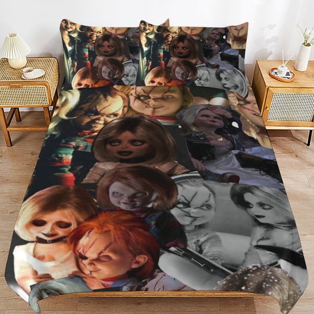 Chucky Duvet Cover Set 3 Piece Bedding Set Double Sided Printing Decorative Comforter Cover Set