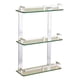 thumbnail image 1 of Estante Organizador Baño 3 Niveles Vidrio Templado Jhn, 1 of 3