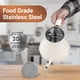 thumbnail image 2 of Hervidor eléctrico Mecity de acero inoxidable 800 ml 1000 W blanco como la leche, 2 of 8