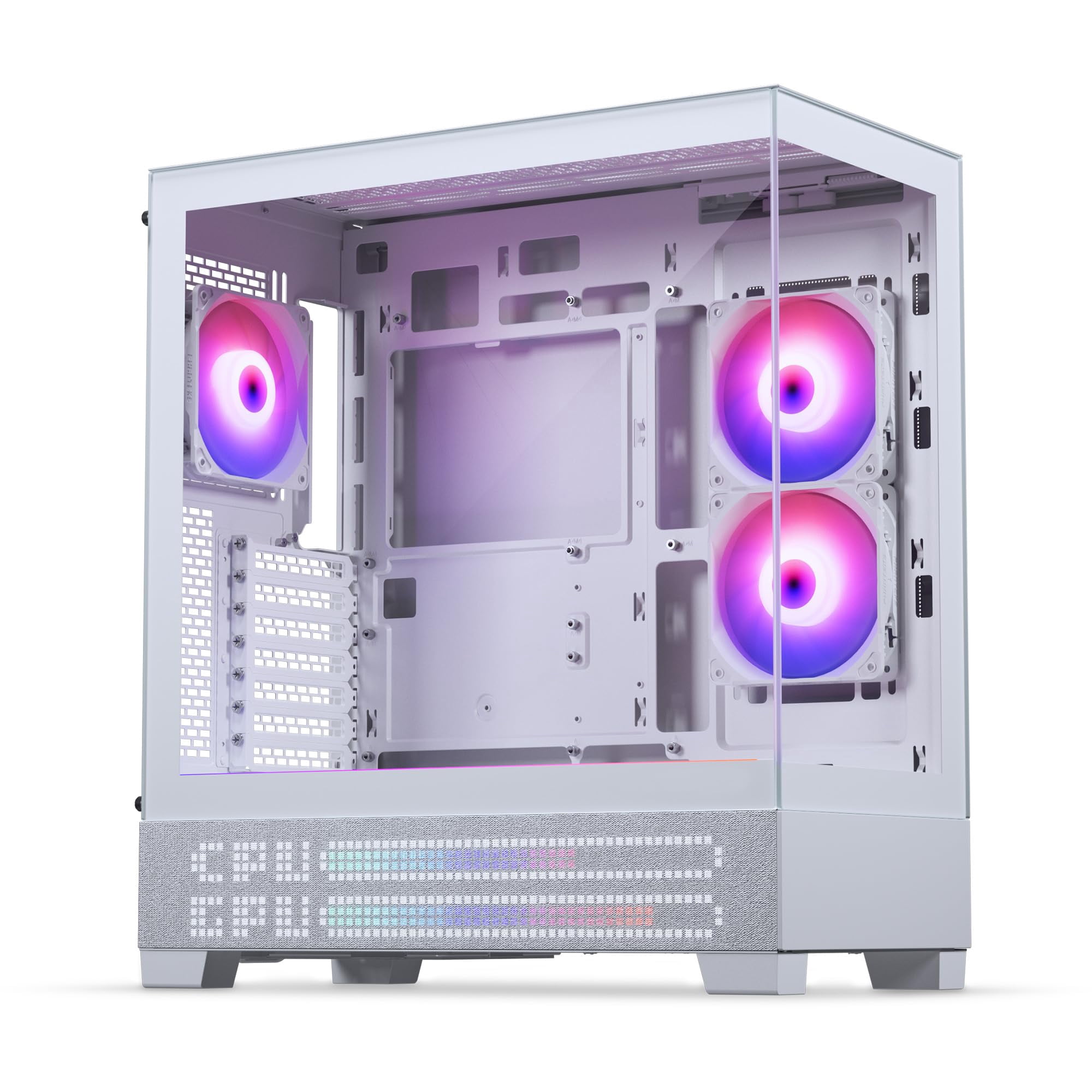 Funda Para Pc Para Juegos Phanteks Xt View Matrix Mid-tower Atx, Gris Y Blanco