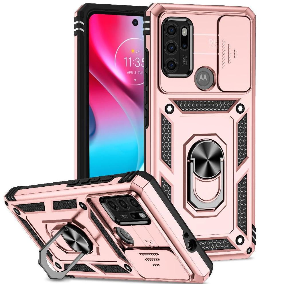 Estuche Gangxun Para Motorola Moto G60s, Soporte Giratorio 360°, Estilo Mecánico Y Magnético