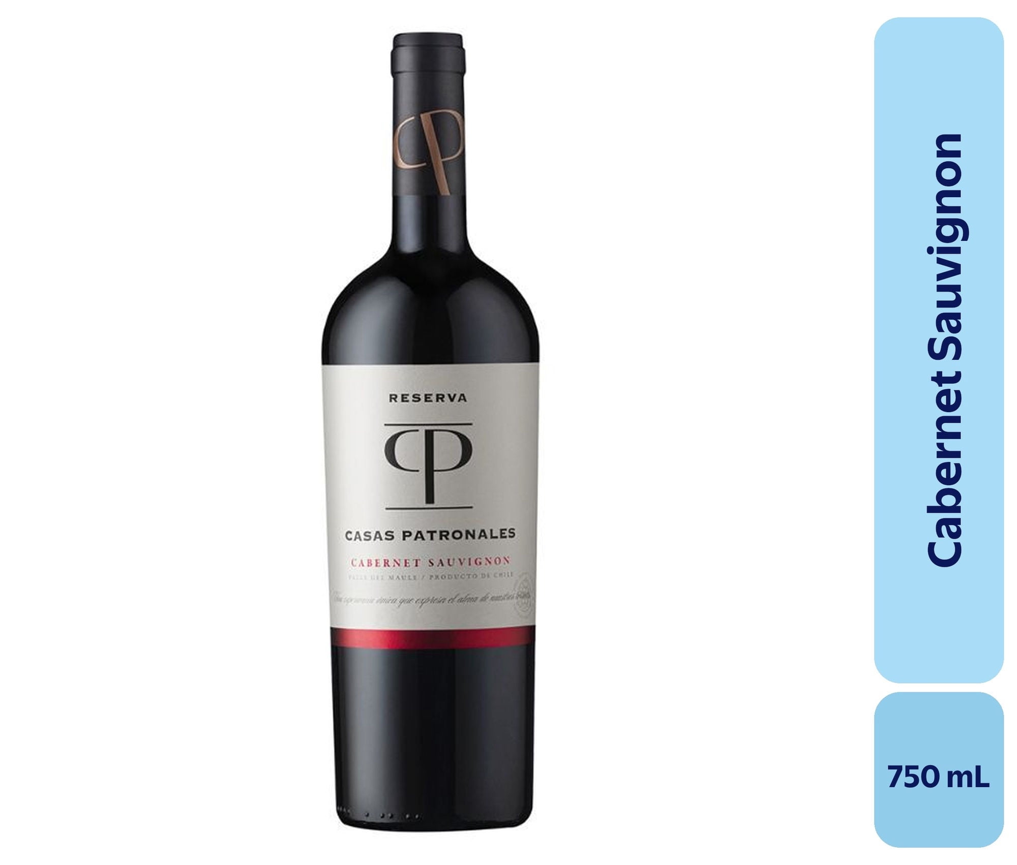 Vino Cabernet Sauvignon Botella 750 mL Casas Patronale