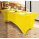 thumbnail image 4 of Mantel Utopia Kitchen Spandex, paquete de 2 unidades [amarillo, 180 x 75 x 75 cm], 4 of 9
