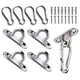 thumbnail image 1 of Pad Eye Plate Portable Swing Mount Hook Robusto Para Uso Doméstico Accesorios Para Barcos Cantidad 4, 1 of 5