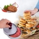 thumbnail image 3 of Prensa Para Hamburguesas Molde Antiadherente Asado Parrilla Color Aluminio, 3 of 5