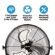 thumbnail image 2 of Ventilador de alta velocidad montado en la pared NewAir WindPro18w negro, 2 of 9