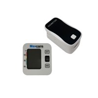 Maxcare - Pack Medidor De Presión Para Brazo + Oxímetro De Pulso Nuevo