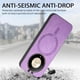 thumbnail image 3 of Magnetic Slim Case for Honor X9B with Camera Guard & Anti-Scratch Back Purple, 3 of 5