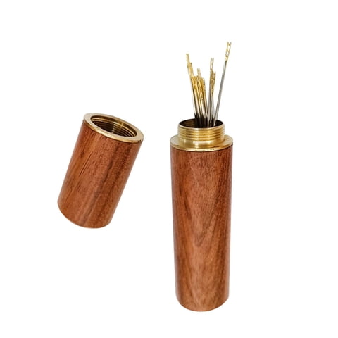 Magideal - Aguja De Enhebrado Automático Para Costura, 12 Uds., Artículos De Costura Artesanal, Proyectos De Ganchillo, Ojo Grande, Aguja De Coser Para Ancianos