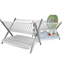 Tomasstore - Secaplatos Escurridor Loza Multifuncional Plegable