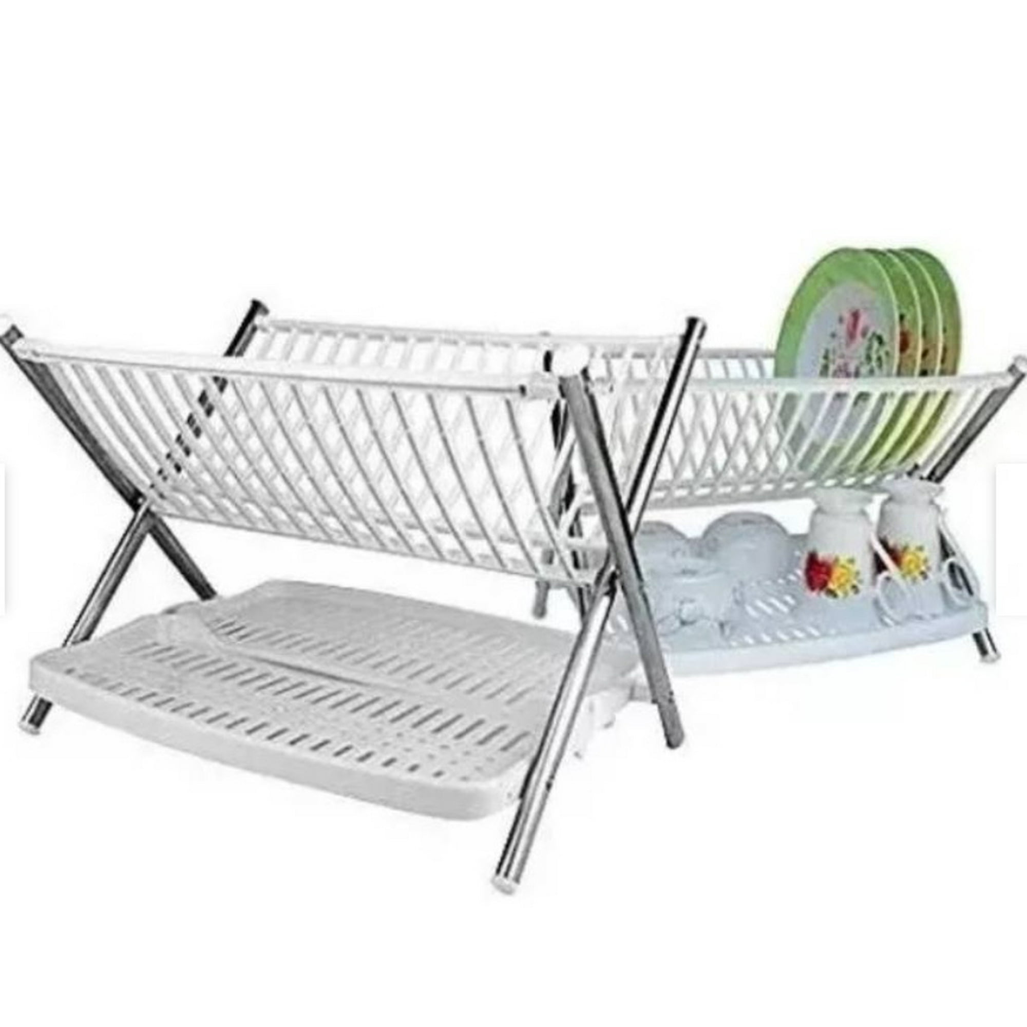 Tomasstore - Secaplatos Escurridor Loza Multifuncional Plegable