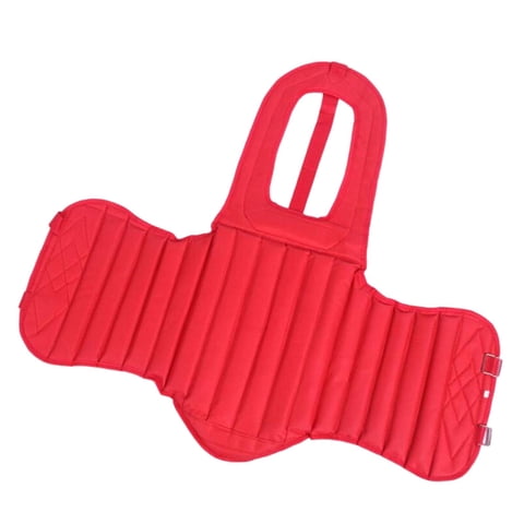Ioensy - Protector De Pecho De Karate Unisex Protector De Taekwondo Muay Thai Rib Shield Armor Red S