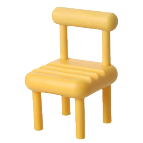 Magideal - Bonita Silla Para Teléfono, Soporte Para Teléfono Móvil, Adornos De Escritorio, Accesorios Para , Soporte De Soporte, Cuna Universal , Amarillo