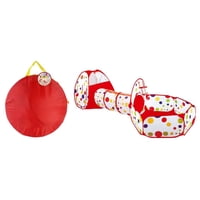 Genérico - Carpa Piscina Con Tunel Rojo