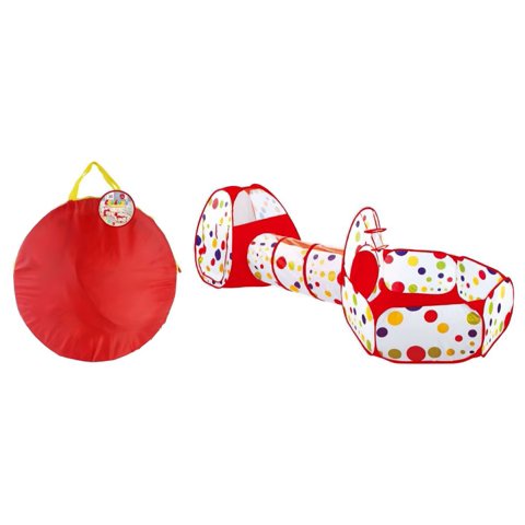 Genérico - Carpa Piscina Con Tunel Rojo