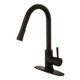 thumbnail image 1 of Grifo de cocina Kingston Brass Concord LS8620DL negro mate, 1 of 9